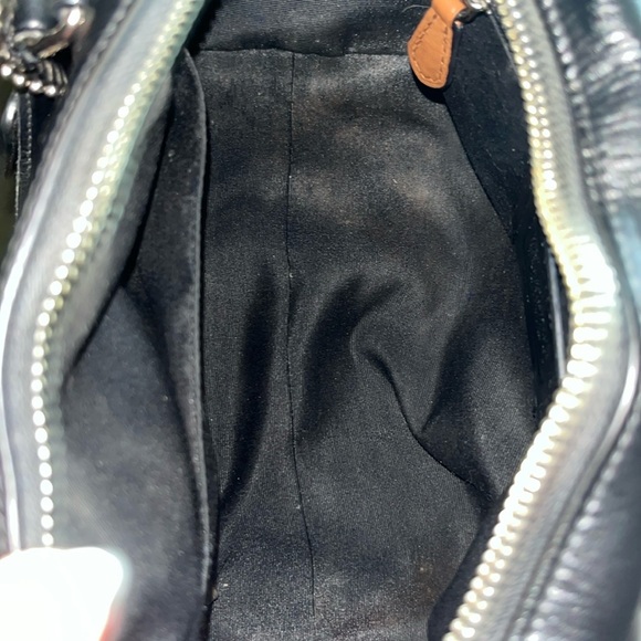 Coach   Mini Bennett Satchel  Small floral design/black leather F59445 Crossbody - Picture 16 of 17